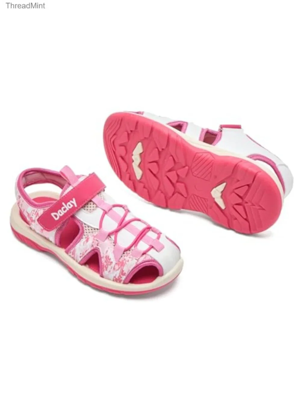 Kids Athletic Closed-Toe Sandals - Breathable Quick-Dry Hiking & Water Shoes -